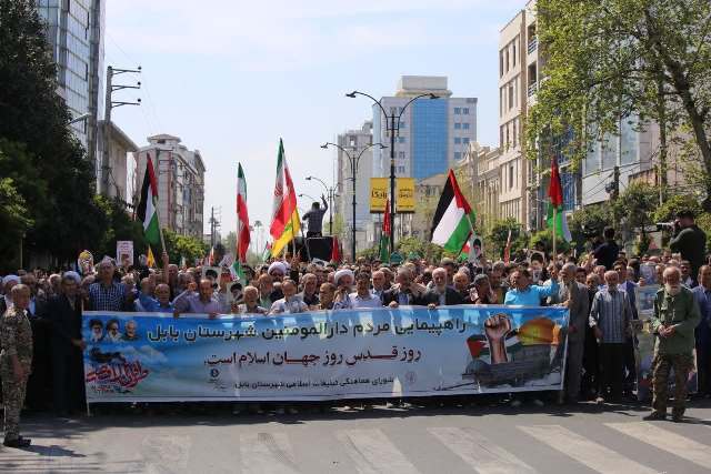 راهپیمایی باشکوه روز جهانی قدس در شهرستان بابل